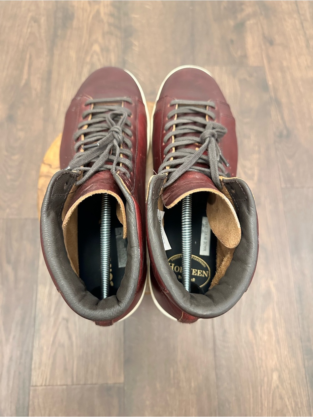 Horween Leather Co. x Converse Pro Burgundy Sneakers, Men’s 11.5, Women’s 13 - Picture 6 of 11